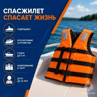 МЧС России: Спасательные жилеты обязательны для безопасности на воде
