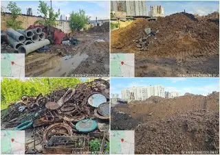В Москве ликвидируют несанкционированную свалку в Тропарево-Никулино