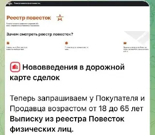 Новая Требование: Выписка из Реестра Повесток при Покупке Недвижимости