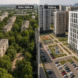 Почему советские микрорайоны остаются самыми зелеными в Москве