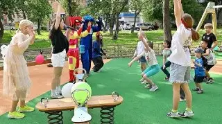 В Подольске открыта пятая детская площадка в этом году